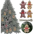 thumbnail image 2 of Adornos de hombre de jengibre JanHm para árbol de Navidad 12 piezas, 2 of 5