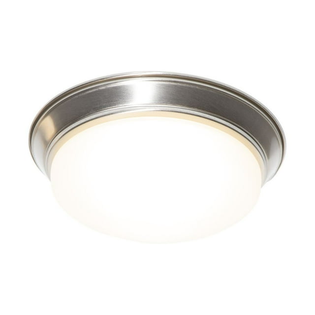 Lámpara de techo LED 17w, níquel satinado, luz cálida 3000K