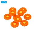 thumbnail image 3 of Uxcell 30mm Silicone Flower Beads, 10 Pcs Cute Colorful Soft Sunflower Focal Loose Space Bead, Orange Yellow, 3 of 6
