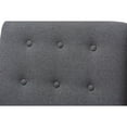 thumbnail image 7 of Baxton Studio Mathias Mid-century Modern Grey Fabric Upholstered Lounge Chair, 7 of 7