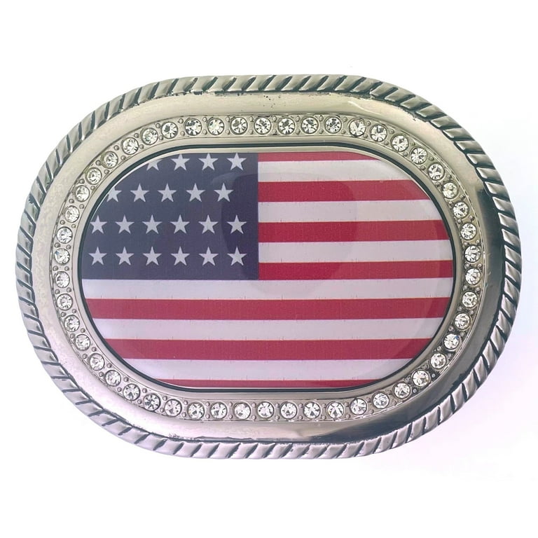 US American Flag Belt Buckle Men Women New Cowboy Cowgirl Some