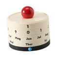 thumbnail image 3 of Zxpjkyu Desk Calendar Perpetual Calendar Desktop Accessory Small Cute Decoration Modern beige, 3 of 9