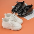 thumbnail image 2 of Infant Baby Boy Oxford Shoes PU Leather Loafers Rubber and Soft Sole Wedding Dress Shoes Toddler Girl Baby Walking Shoes, 2 of 6