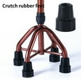 thumbnail image 1 of Trekking Pole Pad Unbreakable High Hardness Wear-resistant Non-slip Secured Mat Four Base Support Anti Skid Walking Stick End Bottom for Traveling, 1 of 7