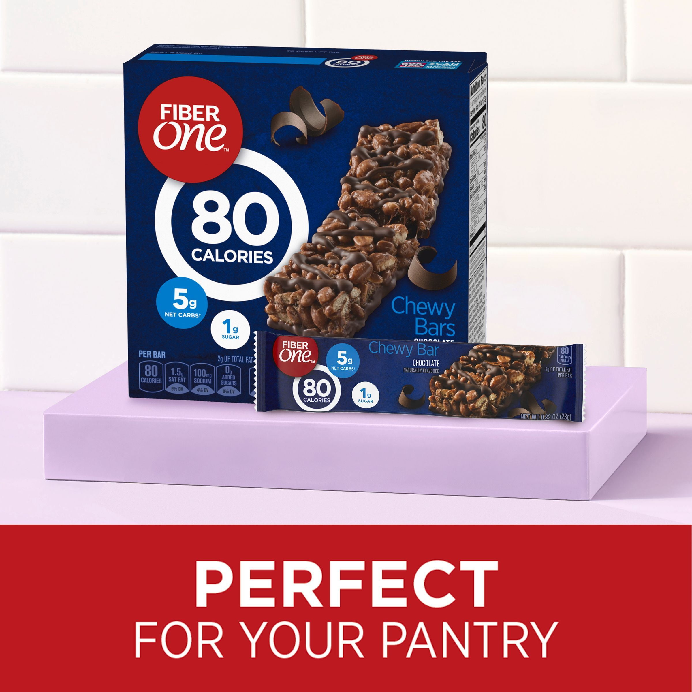 Fiber One 70 Calorie Chocolate Chewy Bars, 5ct, High Fiber Snack, Low  Sugar, Weight Watchers friendly - Walmart.com
