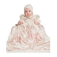 thumbnail image 2 of Robe de Baptême pour Bébé Fille Robe Longue en Dentelle Tulle 0-3 Mois, 2 of 2