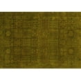 thumbnail image 1 of Ahgly Company Indoor Rectangle Abstract Yellow Modern Area Rugs, 2' x 5', 1 of 4