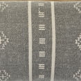 thumbnail image 7 of Ox Bay Ava 14" x 36" Gray Boho Striped Cotton Adult Decorative Lumbar Throw Pillow Cover, 7 of 7