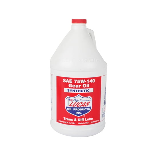 Lucas Oil SAE 75W-140 Synthetic Racing Gear Oil Can, 1 Gallon