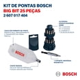 thumbnail image 3 of Atornillador Destornillador Kit Puntas 25 Pzas Taladro BOSCH 2607017404, 3 of 3