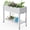 White, variant on Joxxoaa Raised Garden Bed with Legs,Self-Watering Resin Planter Box with Lockable Wheels Drainage Plug and Gauge for Vegetables, Flowers, Storage Shelf for Tools and Accessories (White)