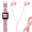Fuchsia Glitter, variant on PlayZoom 2 Kids Smartwatch Swivel Camera 1.5" Plastic Case with Silicone Band