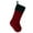 Red, variant on ZEAVAN 1Pc Plaid Pattern Red Green Christmas Stocking Flannel Fine Texture Stocking Gift Bag Home Decor