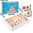 thumbnail image 4 of Wooden Gem Building Set Color Recognition and Stacking Educational Toy(32 Pcs)-B, 4 of 4