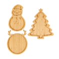 thumbnail image 3 of 3 bandejas navideñas para servir, bandejas para aperitivos, decoración navideña para fiestas, sándwiches de carne y ., 3 of 9