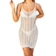 thumbnail image 1 of Lucakuins, traje de baño para mujer, sin mangas, cuello en U, Color sólido, abertura lateral de ganchillo, vestido de baño transparente de punto corto, ropa de playa Lucakuins  moda, 1 of 7