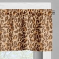 thumbnail image 3 of Ambesonne Animal Print Valance Pack of 2, Savannah Pattern Heart, 54"X12", Peach Chocolate, 3 of 5