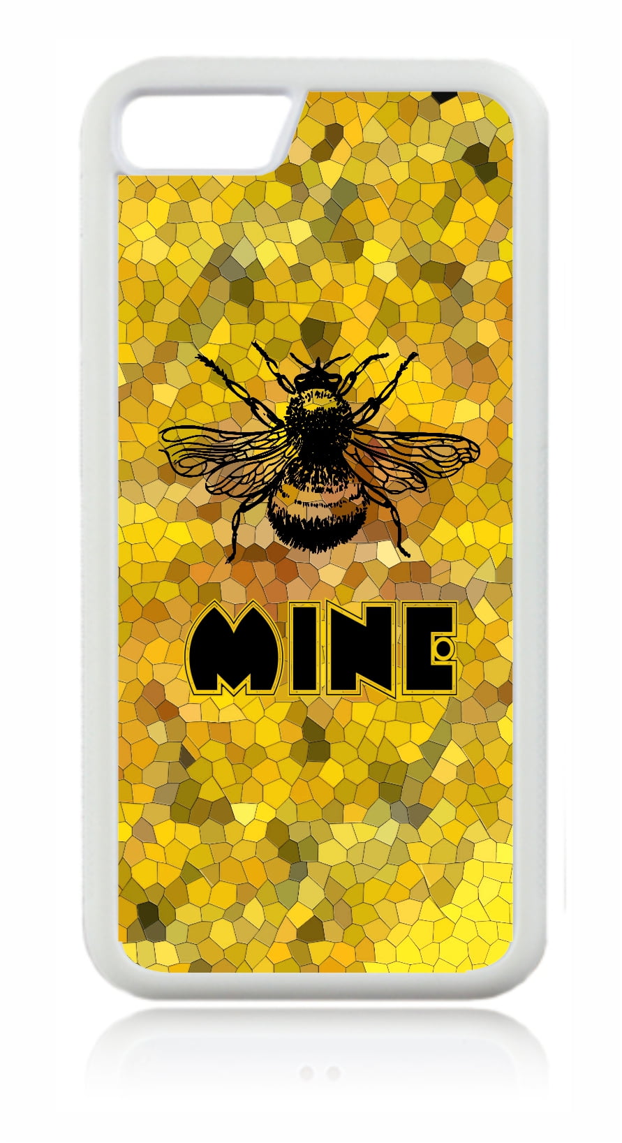 Bee Mine White Rubber Case for the Apple iPhone 6 Plus / iPhone 6s Plus