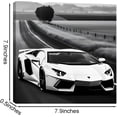 thumbnail image 5 of Car Wall Art 4PC Sports Car Canvas Wall Art Framed Colorful Supercar Painting Picture Racing Car Garage Wall Decor Black and White Themed Modern Canvas Prints for Boys Room Men Bedroom Office, 5 of 5