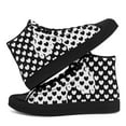 thumbnail image 4 of Coolcustomize Men's & Women's Gothic Heart & Black/White Heart Print High-Top Sneakers, Lace-Up Chunky Platform Shoes with Heart Cutouts, Couple's Comfort Casual Canvas Shoes for Outdoor, Daily Wear, 4 of 8