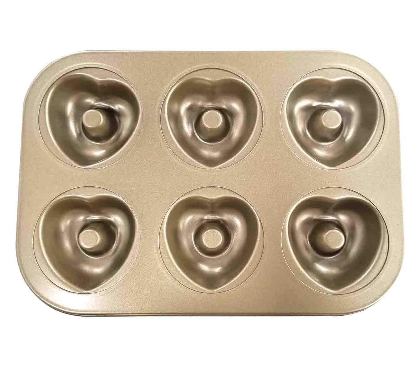 Nonstick Donut & Madeleine Pan For Baking, 6Cavity NonStick Carbon