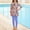 Blue, variant on WOXIHUAN Kids Girls 2 Piece Swimsuit Long Sleeve Rash Top Skirt Pants Sun Protective Bathing Suits Beach Swimwear for 4-16 Years Hot Pink 9-11 Years