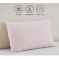 thumbnail image 3 of Blue Ocean Textiles Cooling Pillowcase, Pink Blush Geo, Standard/Queen, 1 Piece, 3 of 8