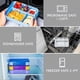 thumbnail image 4 of Kids Lunch Box with Compartments 1330 ml Leakproof Snack Box with 6 Compartments Utensils Microwave Safe (Grad), 4 of 5