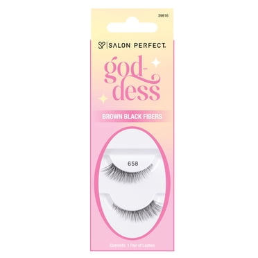 False Angel Salon Perfect Angel Fake Lashes, False Eyelashes, 657, Black, 1 Pair ...