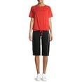 thumbnail image 2 of Athletic Works Women's Athleisure Dri More Core Piped Bermuda Shorts, 2 of 7