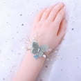 thumbnail image 6 of Travelwant Wrist Corsage,Wedding Bride Wrist Flower Wristband Corsage Bridesmaid Butterfly Hand Flower Bracelet for Wedding Engagement Anniversary, 6 of 7