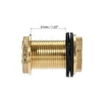 thumbnail image 4 of Uxcell Bulkhead Fitting G3/4 Male Thread Tube Adaptor Hose Fitting Brass with Silicone Gasket Gold Tone, 4 of 5