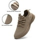 thumbnail image 2 of Zapatillas de tenis sin cordones XKOWUO para mujer, color marrón, 2 of 6