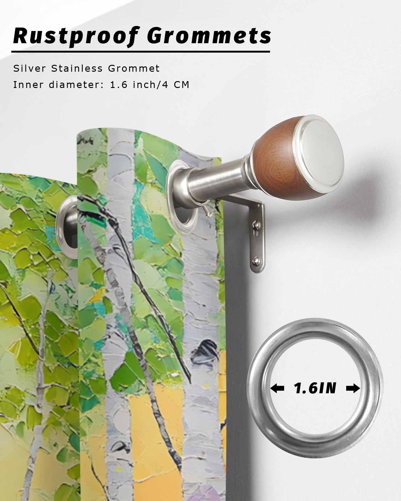 nqOlkjepod Outdoor Curtains for Patio Waterproof, Modern Oil Painting Outdoor Privacy Panels Grommet, Summer Tree Botanical Pink Green Blackout Outside Curtains for Porch/Cabana 54"x84", 2 Panels
