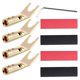 thumbnail image 3 of 4PCS Pure Copper Y Spade Connector Plug,Fork Connectors Plug,Loudspeaker Cable Connector Plug, 3 of 5