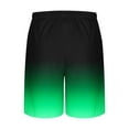thumbnail image 4 of Mens Wide Leg Shorts with Pockets and Drawstring Elastic Waist Casual Gradient Printed Relaxed Pull-On Breathable Loungewear Pajama Beach Short, 4 of 5