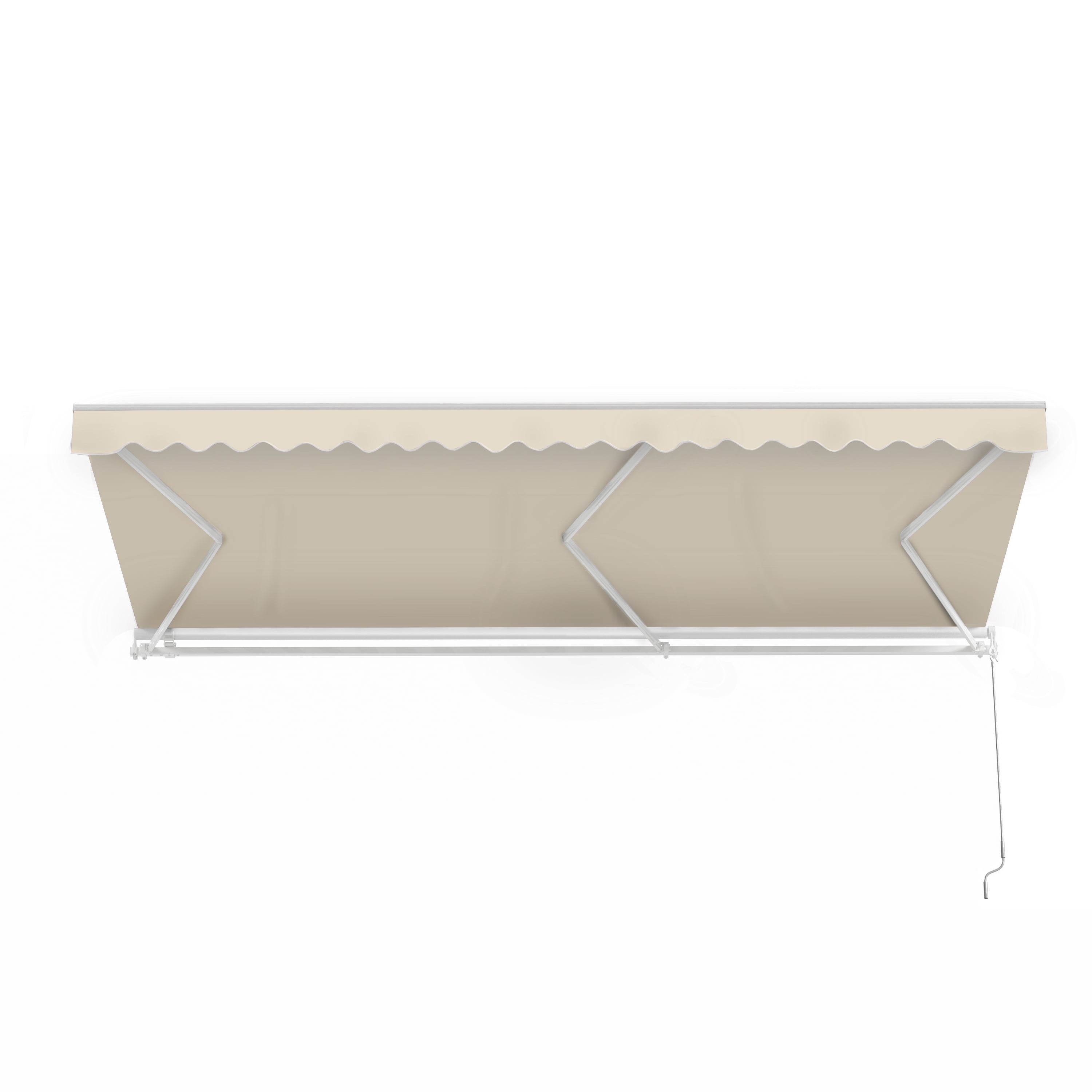 ALEKO Manual Retractable Awning 20x10 ft for Home Deck, Outdoor