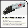 thumbnail image 3 of Diecast Masters Peterbilt Model 579 Tractor Truck - Legendary Black | Utraloft Tractor with 53 Refrigerated Van | Real Truck Specifications | 1:50 Scale Model Semi Trucks | Diecast Model 71071, 3 of 7