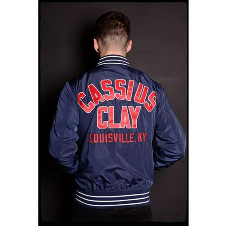 Roots of Fight Cassius Clay USA Lightweight Stadium Jacket - Small - Navy 