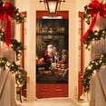thumbnail image 6 of kladzum 2025 Christmas Door Cover Decorative Door Curtain Christmas Door Covers Vintage Christmas Decorations for House Door, Living Room Bedroom Kitchen Bathroom, 6 of 9