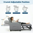 thumbnail image 7 of Soonbuy 3-in-1 Convertible Sofa Bed Chair,Modern Pull-Out Sleeper with Adjustable Backrest, USB Charging Port, Cup Holders & Side Pockets, Space-Saving Couch for Living Room or Bedroom, 7 of 7
