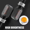 thumbnail image 3 of 4pcs 3leds Motorcycle Indicators Mini LED Turn Signal Light flasher Amber signal lamp Blinker intermitentes moto for honda, 3 of 5