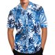 thumbnail image 1 of Camisas Hombre Manga Larga masculino Impreso de camisas camisas rubias de mangas Casual Loose Spring Men Camisetas Casual Loose Spring Men (Light blue, 3XL), 1 of 7