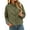 Army Green, variant on Womens Button Front Jacket Long Sleeve Pleated Collar Coat with Plaid Lining and Side Pockets Casual Layered Outerwear for Women Ladies