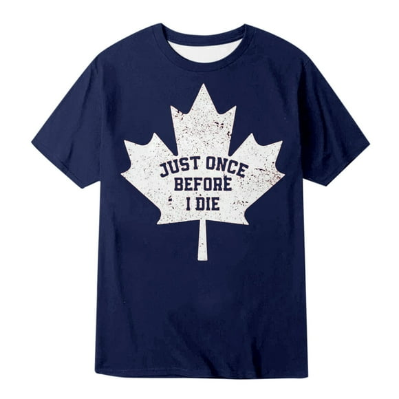 Xdzjlr Men's Shirts Canadian Maple Leaf Vintage Fashion Tshirts Shirts for Men,L