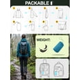thumbnail image 4 of Pdbokew Packable Rain Jacket for Women Waterproof Raincoats with Hood Dark Green L, 4 of 6