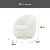 Free Shipping! Better Homes & Gardens Kids Swivel Chair Cream Faux Shearling 360-Degree Rotation - Walmart.com