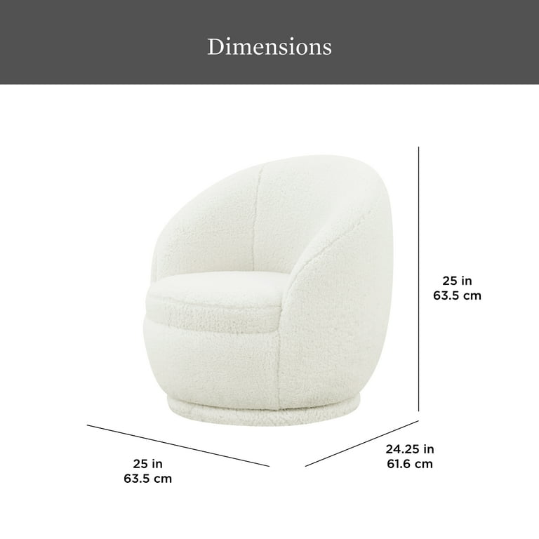 Kids sherpa swivel chair sale