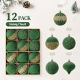 thumbnail image 2 of Adornos Navideños SHareconn 12 piezas de terciopelo con brillo 8 cm, 2 of 8