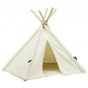 Indoor Pet Teepee Dog Puppy Cat Bed Portable Pet Canvas Tent and House